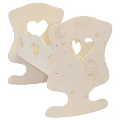 Кроватка-люлька для кукол Paremo серия "Лаки", цвет Бежевый Мини (PDA220-04M)