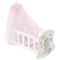 Люлька для кукол Paremo с балдахином, (серия Мимими) "Крошка Мили" мини (PFD120-122M)