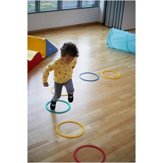Брюки детские 500 Baby Gym цвет:серый, размер: 82-88 CM 24M, цвет: Серо-Голубой/Черный DOMYOS Х Декатлон Decathlon