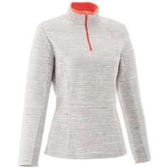 Флисовая толстовка женская Forclaz 50, размер: S, цвет: Белоснежный QUECHUA Х Декатлон Decathlon