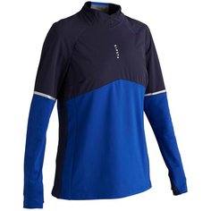 Толстовка тренирочная женская T500, размер: M, цвет: Синий Графит/Яркий Индиго KIPSTA Х Декатлон Decathlon