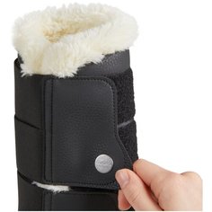 Ногавки из синтетической овчины для выездки , размер: L, цвет: Черный FOUGANZA Х Декатлон Decathlon