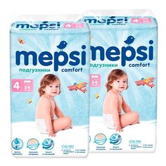 Mepsi подгузники L (9-16 кг), 54 шт., 2 уп.