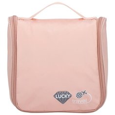 Косметичка дорожная LUCKY 20,5х20х9 см, розовый