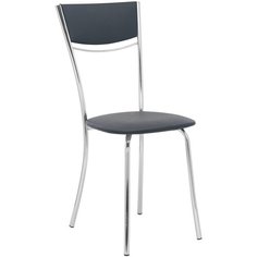 Стул Leset Татум, Хром, экокожа Черная