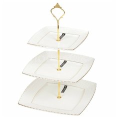 Коралл Фруктовница Снежная королева СМВ0128-А 25,4 х 25,4 см белый