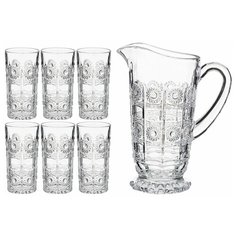 Набор Lefard Muza Crystal, кувшин + стаканы 7 предметов прозрачный