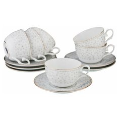 Чайный сервиз Lefard Vivien 760-531, 6 персон, 12 предм., белый