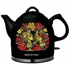 Чайник электрический из керамики Mercury Haus, 1 л (цвет: черный)