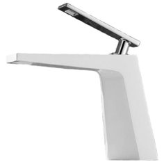 Смеситель для раковины (умывальника) Artik Quadro A919 однорычажный chrome/white