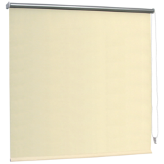 Рулонная штора Brabix Блэкаут (кремовый/серебристый), 140х175 см