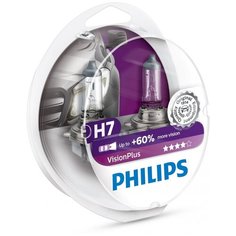 Лампа автомобильная галогенная Philips Vision Plus 12972VPS2 H7 55W 2 шт.