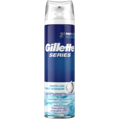 Пена для бритья Series Sensitive Cool охлаждающая Gillette, 250 мл