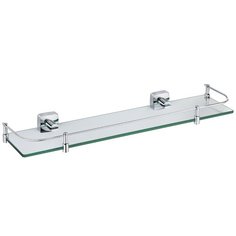 Полка Fixsen KVADRO FX-61303B стеклянная с бортиком