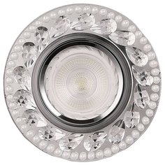 Встраиваемый светильник со светодиодной подсветкой Reluce16169-9.0-001GP MR16+LED3W WT/CL
