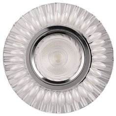 Встраиваемый светильник со светодиодной подсветкой Reluce16168-9.0-001GP MR16+LED3W WT/CL