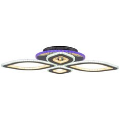 Светодиодная люстра Reluce 168W+8W 08883-0.3-2+2LED CR (BL+YL)