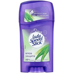 Lady Speed Stick дезодорант-антиперспирант, стик, Алоэ Защита с экстрактом алоэ, 45 г