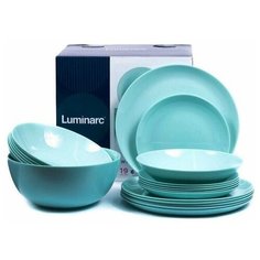 Столовый сервиз DIWALI LIGHT TURQUOISE 19 предметов 6 персон Luminarc