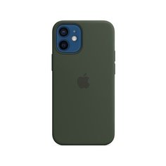 Панель-накладка Apple Silicone Case with MagSafe Cypress Green для iPhone 12 mini