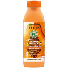 GARNIER Fructis шампунь Папайя Superfood Восстановление для поврежденных волос, 350 мл