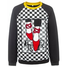 Свитшот Nota Bene размер 152, черная клетка