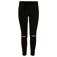 Леггинсы Nota Bene размер 134, черный/золотистый