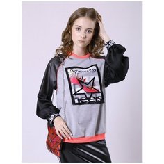 Свитшот Nota Bene размер 140, серый меланж