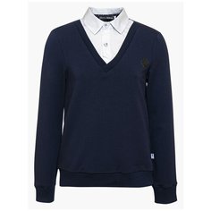 Джемпер Nota Bene размер 122, темно-синий/белый