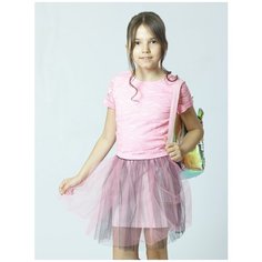 Комплект одежды Nota Bene размер 128, светло-розовый