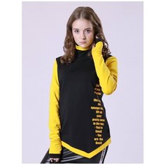 Водолазка Nota Bene размер 152, черный/желтый