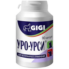 Витамины GIGI УРО-УРСИ для собак и кошек для профилактики и лечения мочекаменной болезни и циститов (90 капсул)