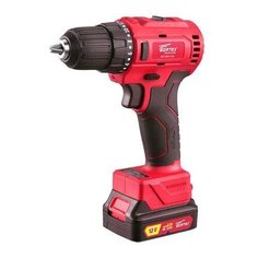 Аккум. дрель-шуруповерт WORTEX BD 1220-1 DLi в чем. (12.0 В, БЕСЩЁТОЧНЫЙ, 2 акк., 1.5 А/ч Li-Ion, БЕСЩЕТОЧНЫЙ, 2 скор., 40 Нм, шурупы до 6 мм) (BD1220