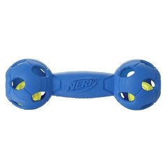 Игрушка для собак Nerf Гантель светящаяся 17,5см