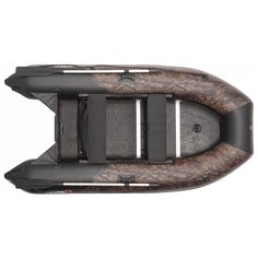 Моторная лодка YUKONA 310 TSE F фанерный пайол камуфляж+черный