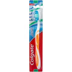 Зубная щетка Colgate Тройное действие многофункциональная, средней жесткости, оранжевый