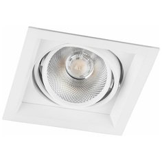 29776 Светильник карданный светодиодный 1x20W 1800 Lm, 4000К, 35 градусов, белый, AL201 с драйвером и клеммой в комплекте Feron