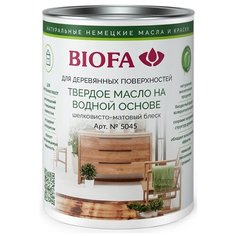 Масло Biofa твердое на водной основе шелковисто-матовое, 5007 Савойа, 1 л