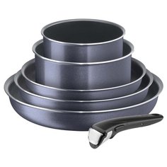 Набор посуды Tefal Ingenio Twinkle 04180860 6 пр. серый