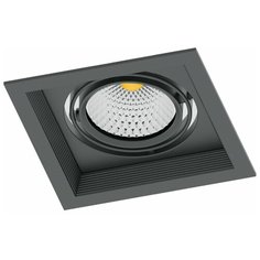 41289 Светильник карданный светодиодный 1x12W 1080 Lm, 4000К, 35 градусов, черный, AL201 с драйвером и клеммой в комплекте Feron