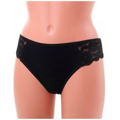 Innamore Трусы Слипы Palma высокой посадки с кружевными вставками, размер 8, nero