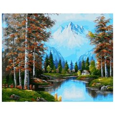 Картина по номерам Paintboy GX 30416 Река в лесу 40x50 см