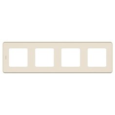 Рамка на 4 поста. Цвет Слоновая кость. INSPIRIA от Legrand. 673961