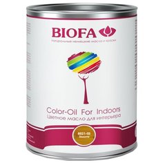 Масло Biofa цветное для интерьера (эффект металлик), 8521-02 золото, 1 л
