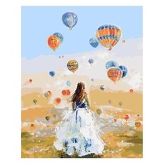 Картина по номерам Paintboy PK 59005 Там, где рождаются мечты/ Девушка и шары (Логинова Аннет)40х50 см