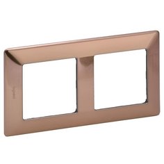 Рамка на 2 поста. Цвет Медь. Legrand Valena Life (Легранд Валена Лайф). 754162