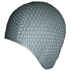 Шапочка плавательная "Бабл-кап", женская, серый металлик Larsen