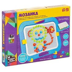 Мозаика для малышей BONDIBON 389 дет., игр.панель-чемод (ВВ5020)