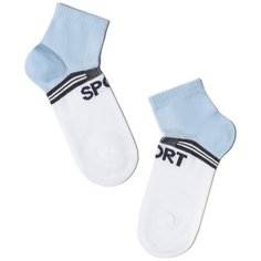 Носки Conte-kids размер 16, белый-голубой