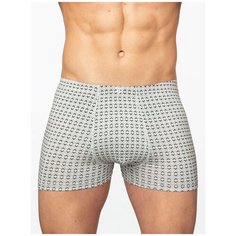 Salvador Dali Трусы боксеры с ромбовидным узором, размер XL, светло-серый
